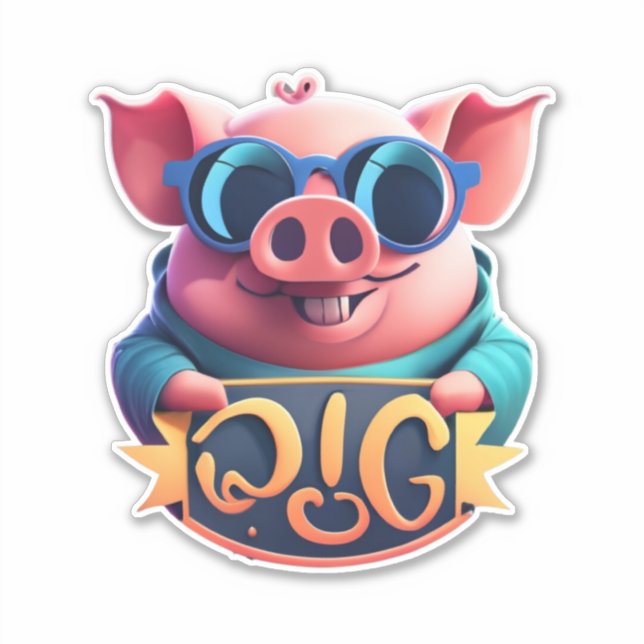 Discover the Art of Sticker Crafting with Pig Stic (Front)