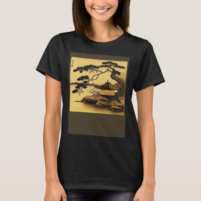Discover the Beauty of Japanese The Golden Pavilio T-Shirt (Front)