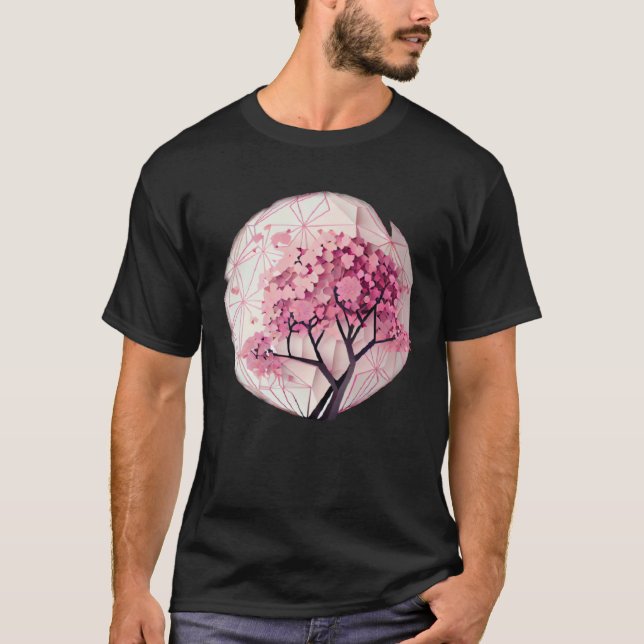 Discover the Beauty of Nature with a Cherry Blosso T-Shirt (Front)