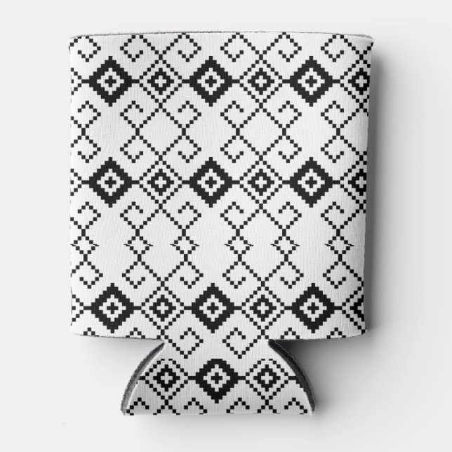 Discover the Beauty of Tribal Pattern Designs  Can Cooler (Front)