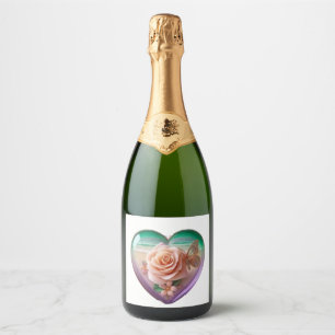 Discover the Beauty of Tribal Pattern Designs Sparkling Wine Label