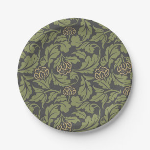 Discover the Beauty of Vintage Floral Motifs Paper Plate