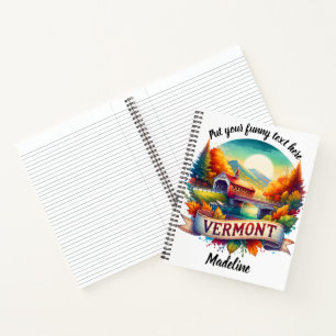 Discover the charm of a covered bridge in Vermont Notebook