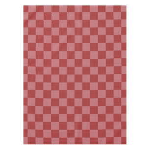 Discover the Charm of Pink and Red Chequerboard  Tablecloth