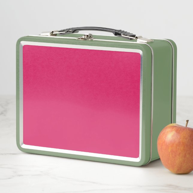 Discover the Elegance of Pink Background  Metal Lunch Box (In Situ)