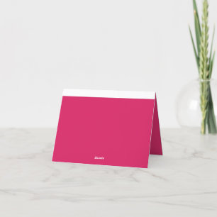 Discover the Elegance of Pink Background  Thank You Card