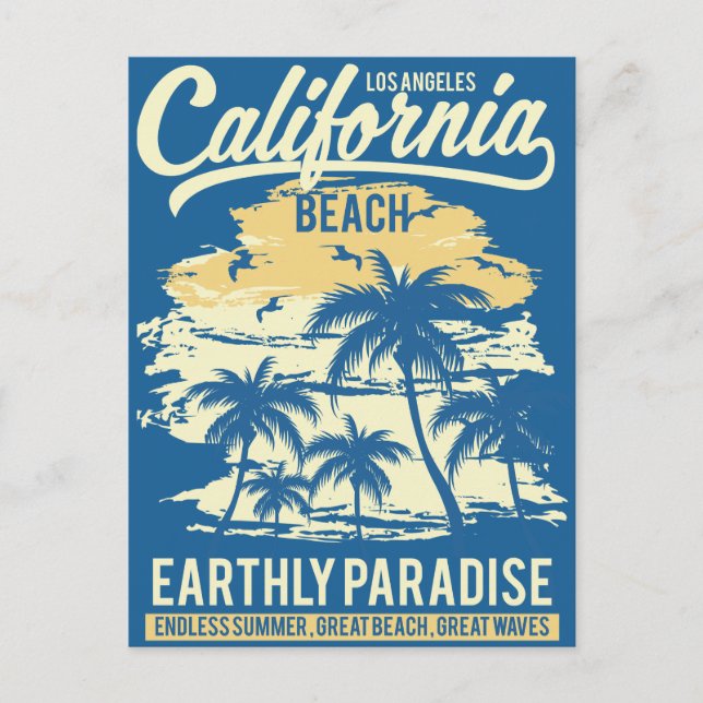 Discover the Endless Summer on paradise Beach Postcard (Front)
