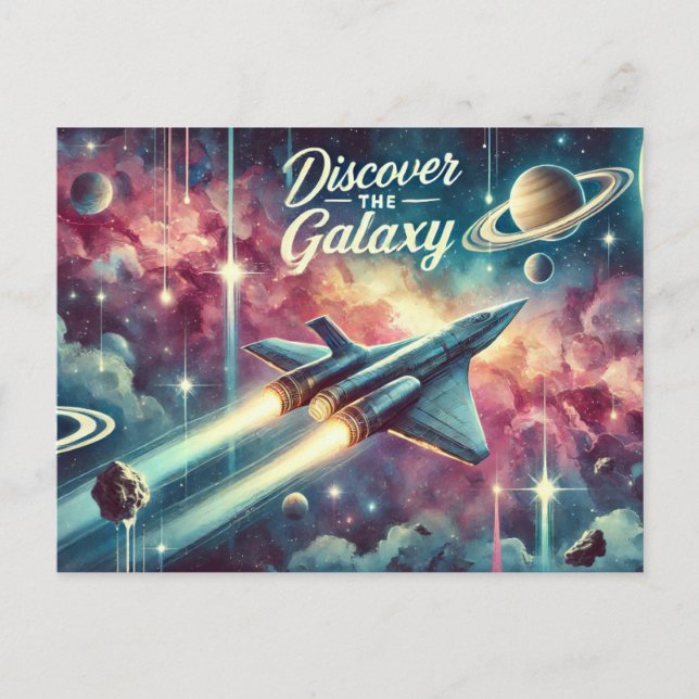  "Discover the Galaxy" Postcard (Front)