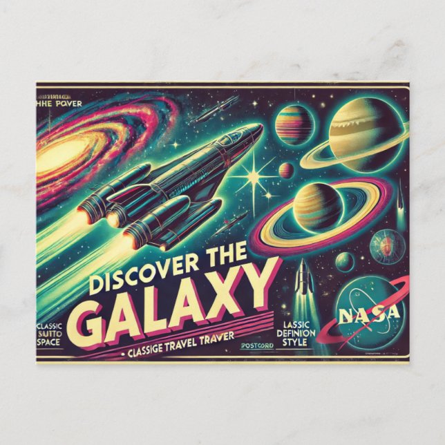  "Discover the Galaxy" Postcard (Front)