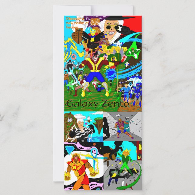 Discover the heroes card (Front)