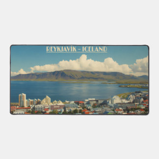 Discover the Nordic Charm: Reykjavík - Iceland Desk Mat
