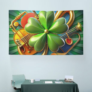 Discover the Perfect Harmony of Shamrock, Musical  Banner