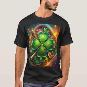 Discover the Perfect Harmony of Shamrock, Musical  T-Shirt
