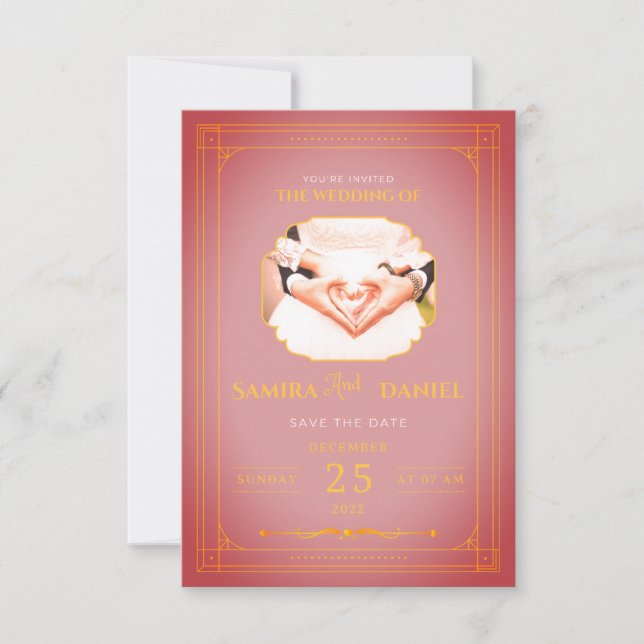 Discover the Perfect Wedding Invitation Card  (Front)