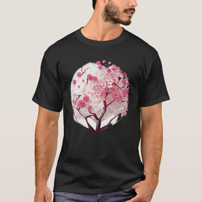 Discover the Serenity of Spring with a Cherry Blos T-Shirt (Front)