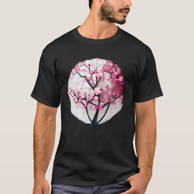 Discover the Serenity of Spring with a Cherry Blos T-Shirt (Front)