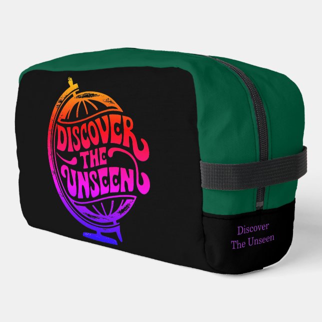 Discover the Unseen Globe Dopp Kit (Left Corner)