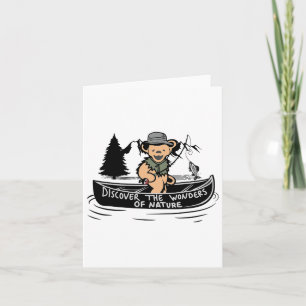 Discover The Wonders Of Nature Fishing Hiking Funn Card