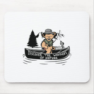 Discover The Wonders Of Nature Fishing Hiking Funn Mouse Pad