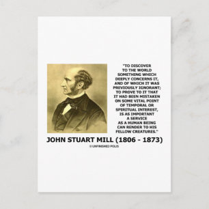Discover To The World Service Human Beings Quote Postcard