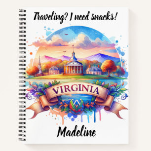 Discover Virginia's scenic charm! Notebook