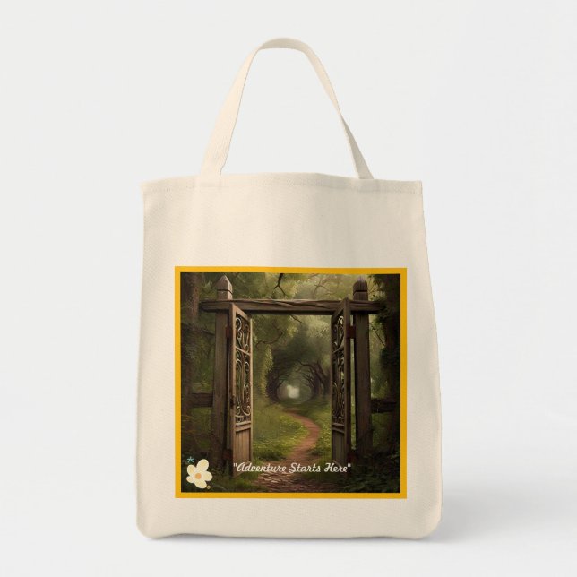 "Discover Yourself" Tote Bag (Front)
