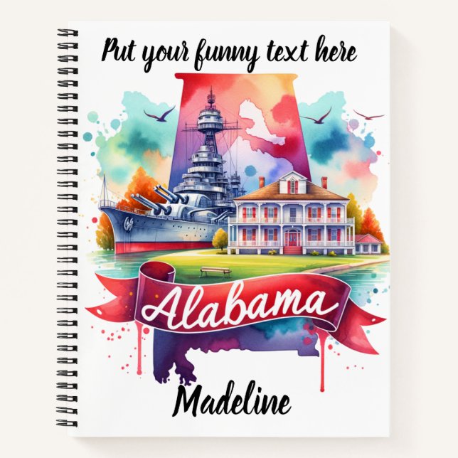 Discovering Alabama's history and scenery Notebook (Front)