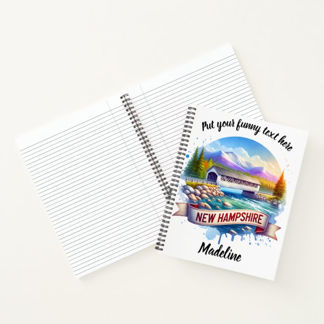 Discovering New Hampshire's covered bridge Notebook (Inside)