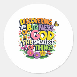 Discovering The Bigness Of God Magnified Vbs 2025  Classic Round Sticker