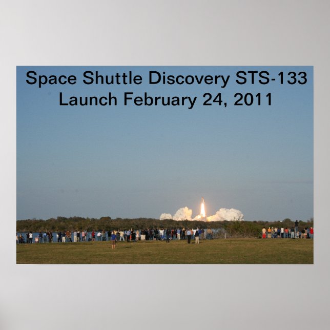 Discovery's Launch STS-133 Poster (Front)
