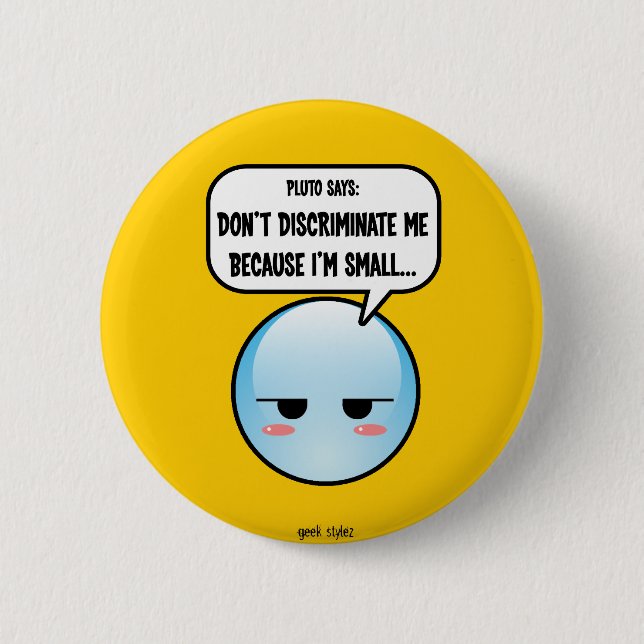 Discriminated Pluto Button (more styles...) (Front)