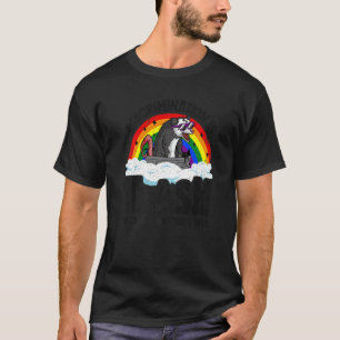 Discrimination Is Trash Opossum Rainbow Flag Gay P T-Shirt