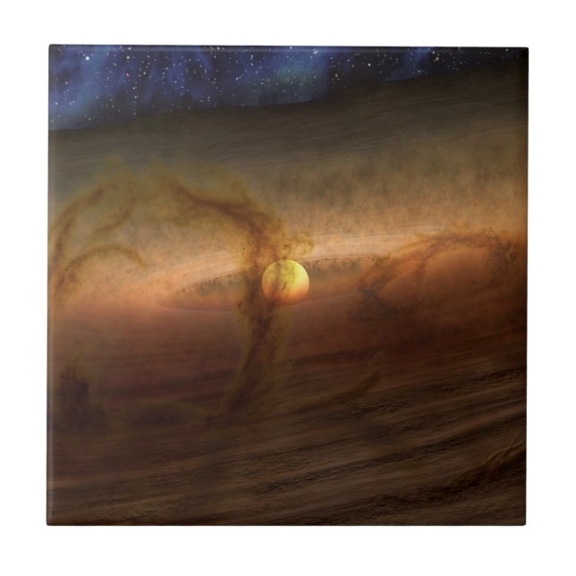 Discs Of Planet-Forming Material Circling Stars. Tile (Front)