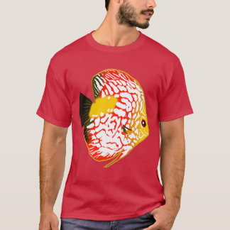 Discus Fish Aquarium Design for Fishkeeping Fans  T-Shirt