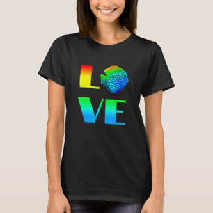 Discus Fish Rainbow Love Exotic Aquarium Fish T-Shirt