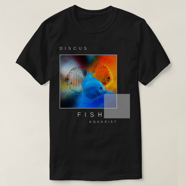 Discus Fish Theme T-Shirt (Design Front)