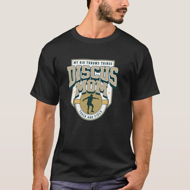 Discus Mum Boys Track Funny T-Shirt (Front)