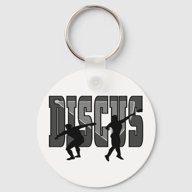 Discus T-shirts and Gifts. Key Ring (Front)