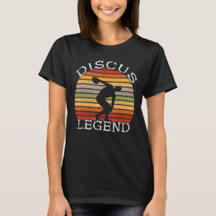 Discus Throw Legend Discus Thrower Sports Retro Vi T-Shirt