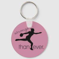 Discus Throw Track and Field Keychain