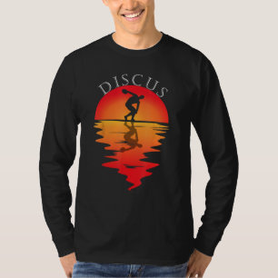 Discus Throw Vintage Sunset Discus Thrower Discus T-Shirt