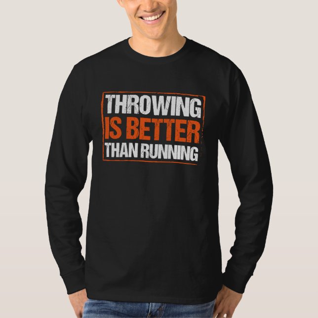 Discus Throwing Athlete Track And Field Thrower Co T-Shirt (Front)