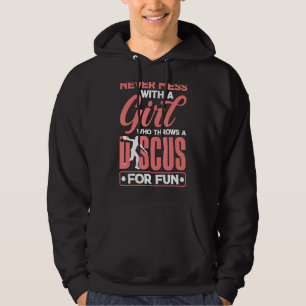 Discus Throwing Discus Thrower Track And Field Fem Hoodie