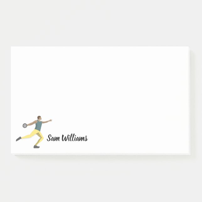Discus Throwing Post-it Notes (Front)