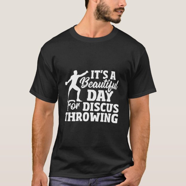 Discus Throwing Shot Put Track And Field Throwing T-Shirt (Front)
