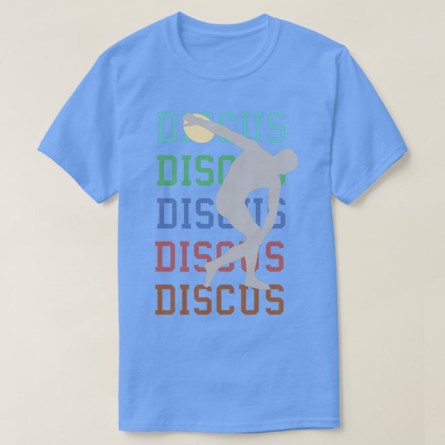 Discus throwing Track and Field Greek Discus Gift  T-Shirt (Design Front)