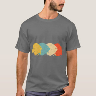 Discus Vintage Retro Pompadour Fish Lover 60s T-Shirt