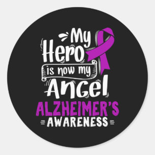 Disease Awareness Gift Heimer T Classic Round Sticker