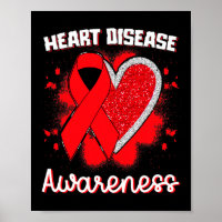 Disease Awareness I Wear Red To Fight Heart Diseas