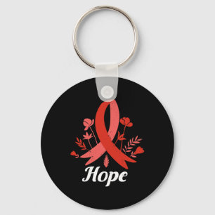 Disease Awareness Month Hope Vintage Heart Health Key Ring